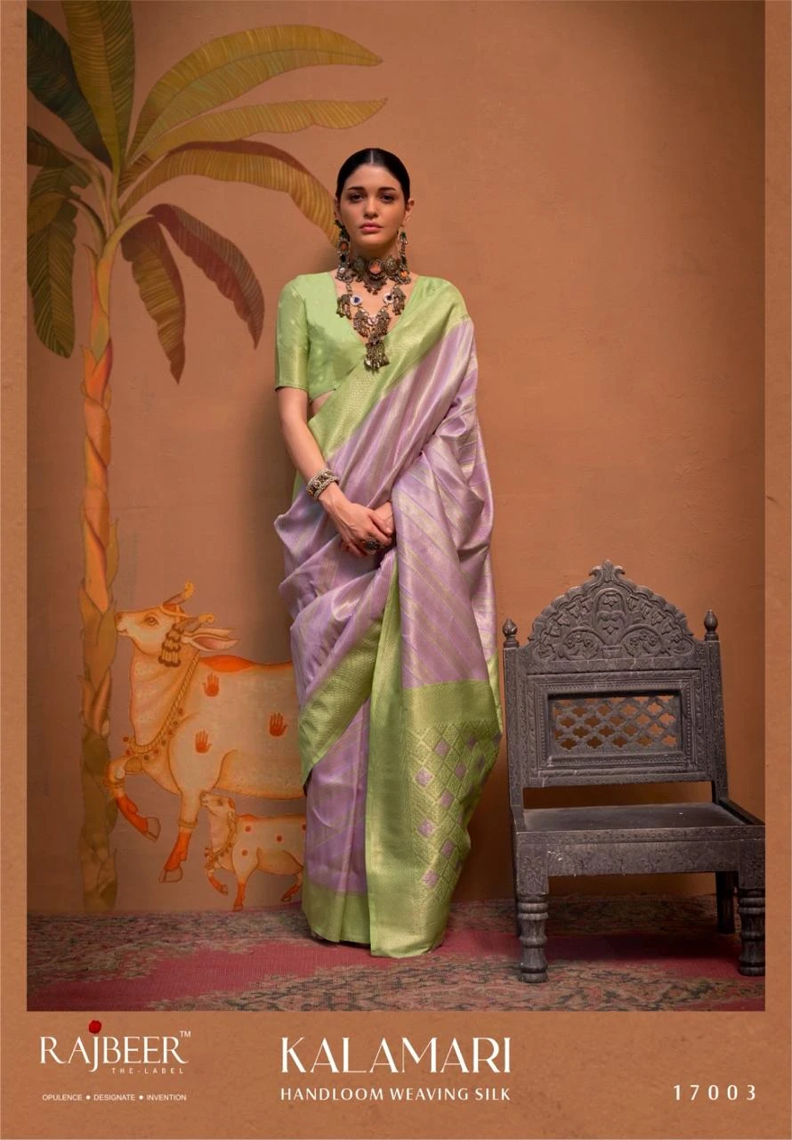 Rajbeer Kalamari Silk Wholesale Fancy Sarees Catalog — Wholesale Sarees, MPA wholesale from Surat — view 9